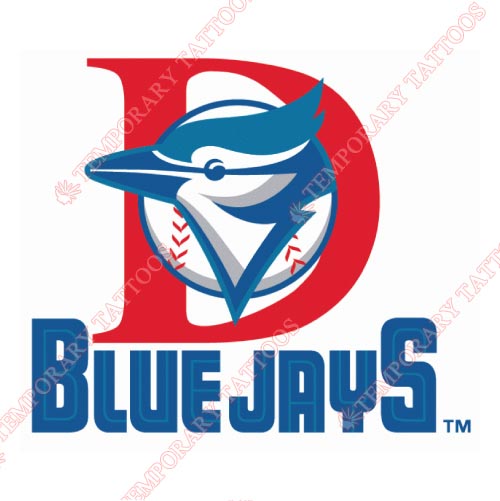Dunedin Blue Jays Customize Temporary Tattoos Stickers NO.7901